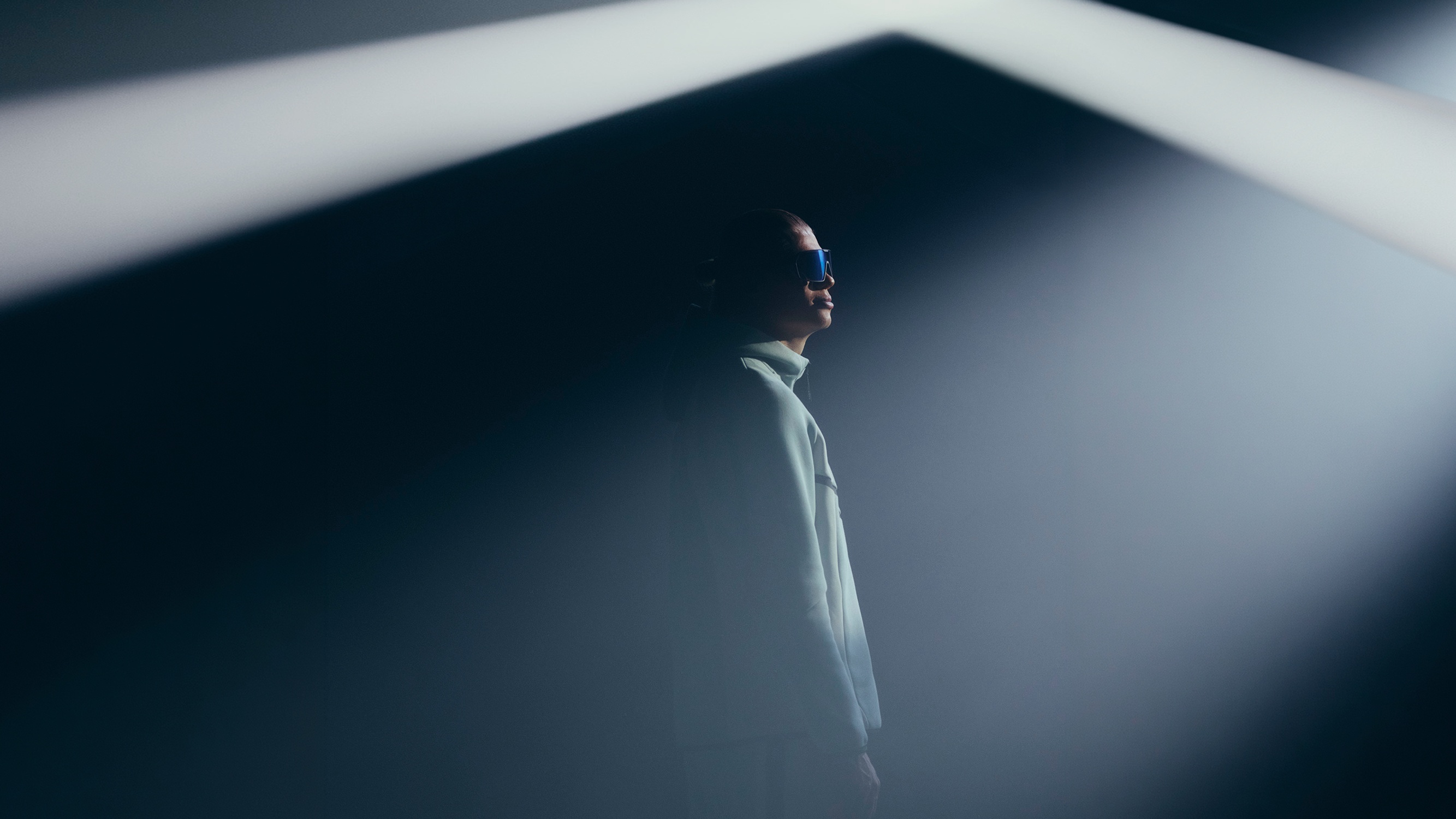 Erling Haaland under a spotlight